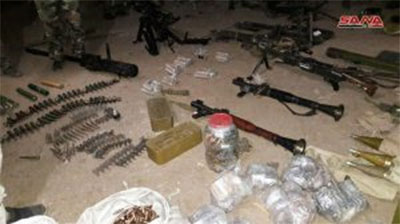 Ejército sirio incauta arsenal israelí en el sur de Hama